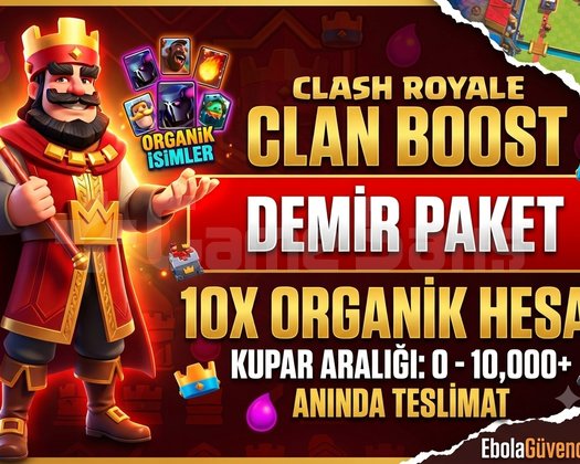 Clash Royale Klan Boost Paketi 10x Demir