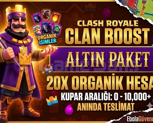 Clash Royale Klan Boost Paketi 20x Altın