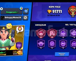 91.7K KUPA + 103/103 FULL KARAKTER + 350+ KOSTÜMLÜ