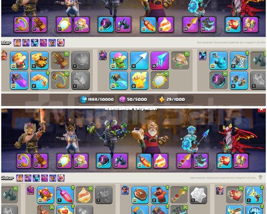 TH18COC |  BOL KOSTÜM ARKAPLAN + FULL EKİPMAN