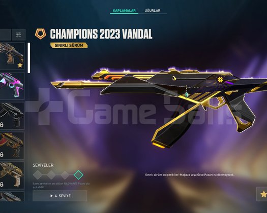 ACİL SATILIK! CHAMPIONS 2023 KUNAI/VANDAL 142 LVL