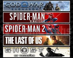 Ragnarök +Spider 1 +2 +TLOU1 +Tsushima