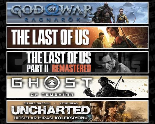 Ragnarök +TLOU1 +2 +Tsushima +Uncharted