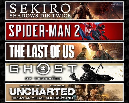 Sekiro +Spider 2 +TLOU1 +Tsushima +Uncharted