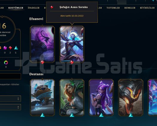UNRANKED 16 KÖSTÜM BOL GANİMET HANMADE S12 ACC
