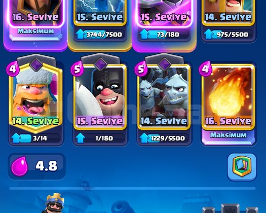 Clash Royale Yüksek Rank Hesap