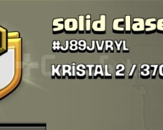 11 SEVİYE KRİSTAL 2 EFSANE KLAN solid