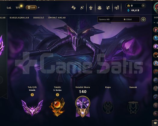 MASTER RANK KASSADİN TR 3. HESAP!