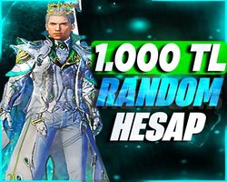 ÖZEL STOK 1000 TL RANDOM PUBG HESABI
