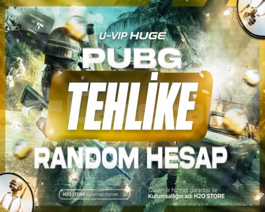 |DOPDOLU| TEHLİKE++ PUBG RANDOM HESAP+ UVİP+