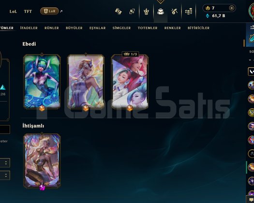 ACİL SATILIK +300 LVL MAİNLEMELİK LOL HESABI!!!!!!
