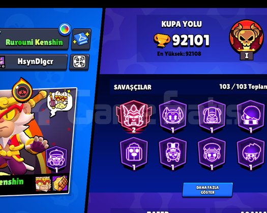92.000 kupa Brawl pass hesap