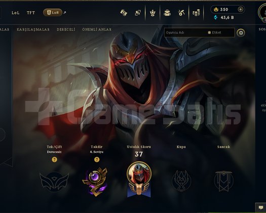 EUW Full handmade 350 RP 40K+ MAVİ ÖZ Unranked