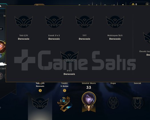 EUW 18 WİN PLAT 4 54.5 WR +29 HANMADE 2017 ACC