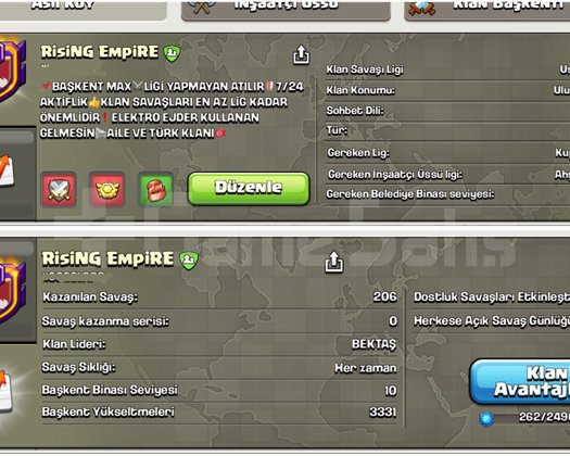 21 SEVİYE | BAŞKENT MAX | USTA LİG | EFSANE KLAN
