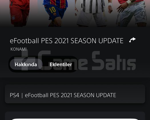 EFOOTBALL PES 2021 KİŞİSEL HESAP