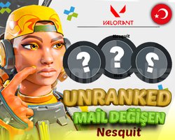 TR + UNRANKED + 5 MAÇ + MAİL DEĞİŞEN!