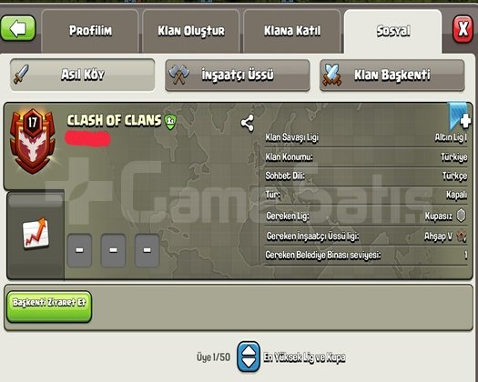 17 LVL CLASH OF CLANS HEMEN TESLİM