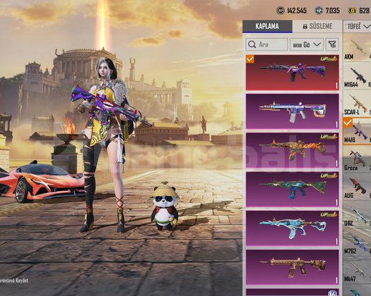 100 destansili 7 seviye maskara+ 2 Apollo lu hesap