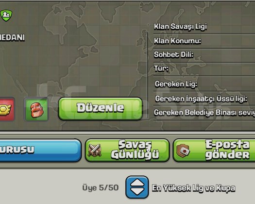 16 LEVEL YABANCI İSİMLİ KLAN+7 LEVEL BAŞKENT