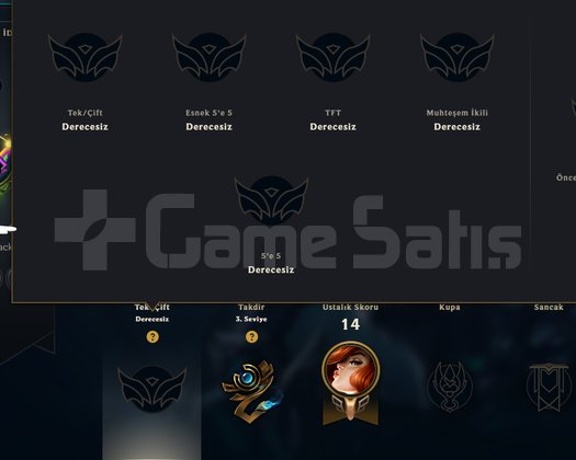 UNRANKED DERECELİ HAZIR BOL GANİMET S12 AC HANMADE