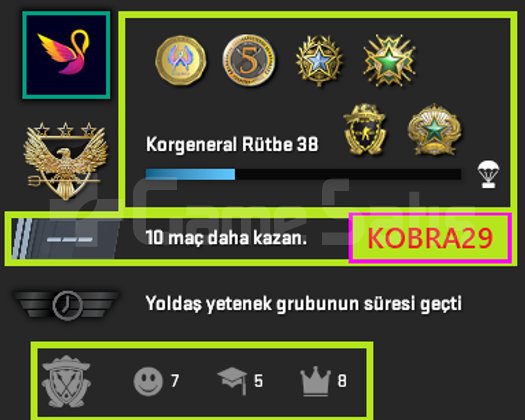 FACEİT+ 8 MADALYA 861 WİN 2057 SAAT SEÇKİN