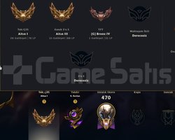 GOLD 1 76 LP 95 SKİN FULL ŞAMPİYON 242 LVL HANMADE