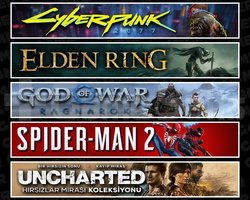 Cyberpunk +Elden +Ragnarök +Spider 2 +Uncharted