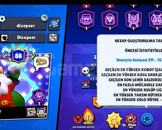 Brawl Stars 2019 Full Koleksiyon Hesabı 100K+ Kupa