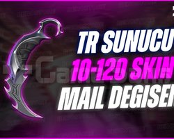 TR SUNUCU VALORANT 10-120 SKİN MAİL DEĞİŞEN HESAP