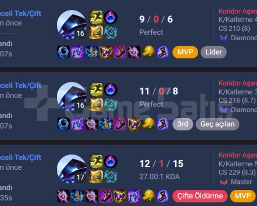 WEST MASTER OYUNCUDAN 85+ WR BİREYSEL ELO BOOST