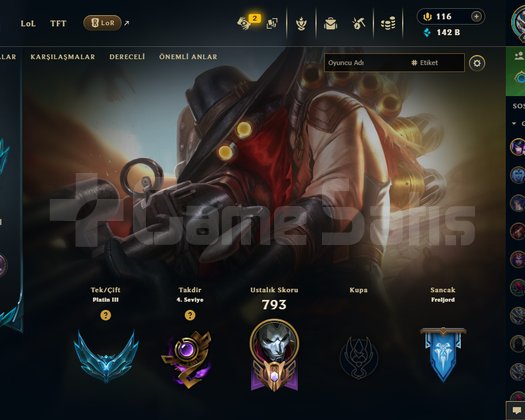 FULL KARATER 4 PRESTİJ DOLU DİA GÖRMÜŞ HESAP
