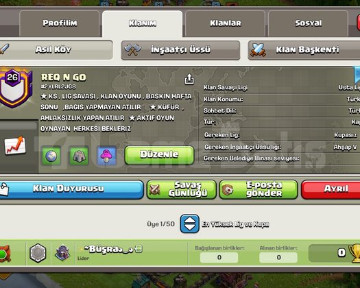 EŞSİZ SAPASAĞLAM TEMİZ REQ N GO BAĞIŞ KLANI!