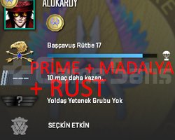 ANINDA | PRİME + RUST + RANK HAZIR + MADALYA !