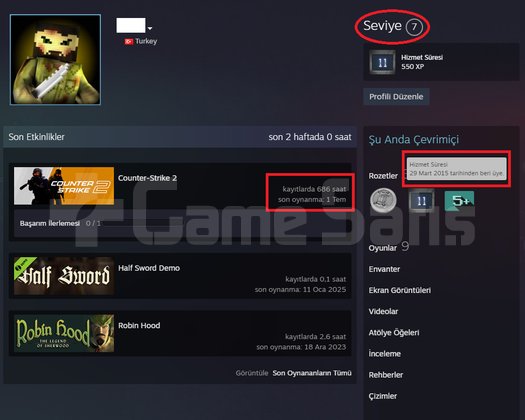 ANINDA TESLİM | 7 MADALYA | 686 SAAT | FACEIT