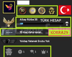 TR HESAP+FACEİT+4 MADALYA 65 WİN 197 SAAT SEÇKİN
