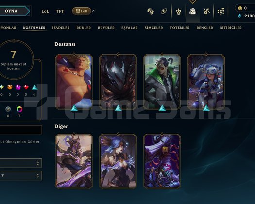 TR // PLAT 1 // 7 SKIN // KELEPİR HESAP