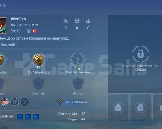 USTA 3 100 KAZANMA ORANLI 10LVL HESAP BAŞLANGIÇ