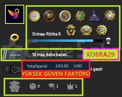 FACEİT+ 10 MADALYA 406 WİN 1289 SAAT SEÇKİN