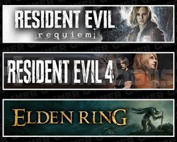 Resident Evil 4 +Requiem +Elden Ring