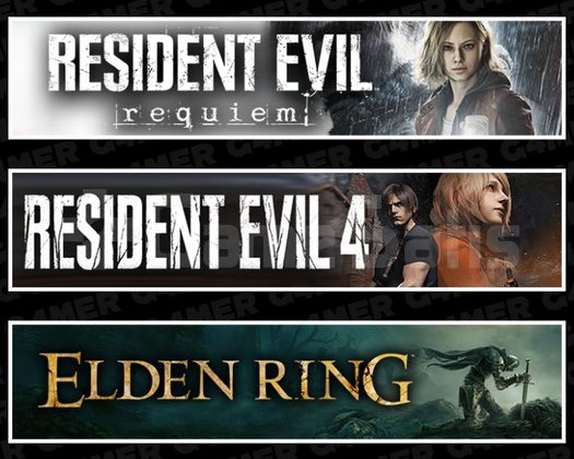 Resident Evil 4 +Requiem +Elden Ring