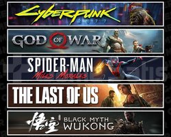 Cyberpunk +GOW +Miles +TLOU1 +Wukong