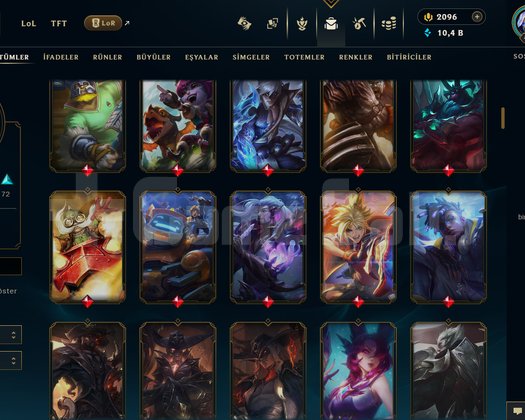 481 LVL + 163 KOSTÜM + 2.096 RP + ELMAS 4 + MAİL!
