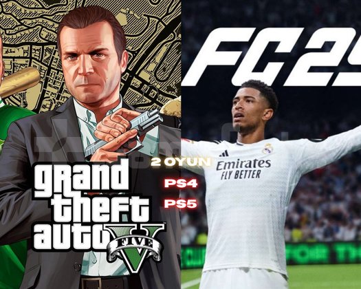 GTA 5 + FIFA 25 PS5-PS4 GARANTİ