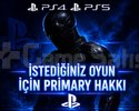 İSTEDİĞİNİZ OYUN İÇİN ANA HESAP HAKKI PRİMARY