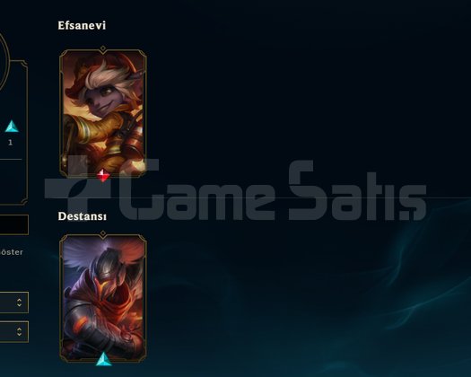 EUW / 32 Şampiyon / 7 Kostüm / 44 Level / Handmade