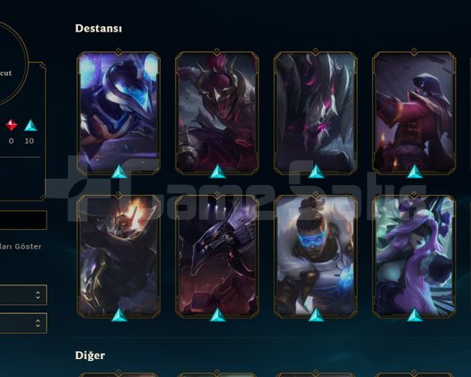 EUW / 61 Şampiyon / 20 Kostüm / 81 Level / Handmad