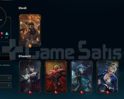 EUW / 65 Şampiyon / 40 Kostüm / 90 lvl / 1125rp