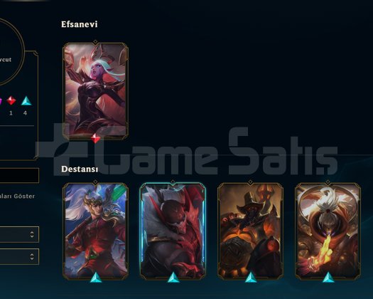 EUW / 69 Şampiyon / 10 Kostüm / 87 Level /Handmade