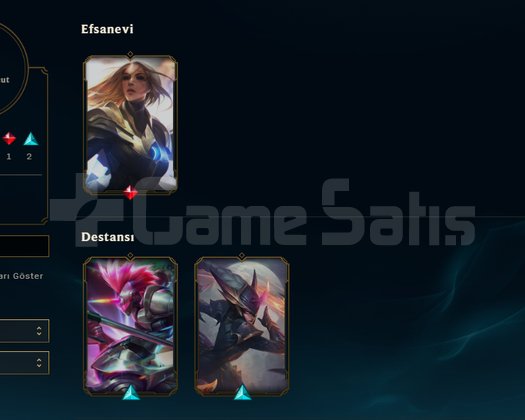 EUW / 52 Şampiyon / 6 Kostüm / 42 level / Handmade